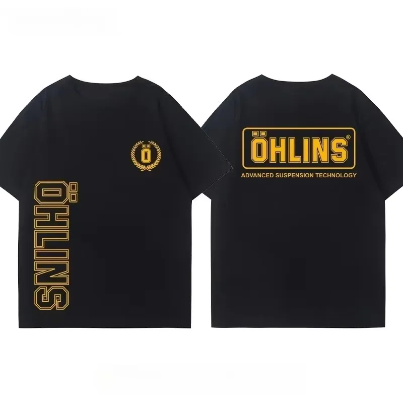 Streetwear Brand Tees - Geavanceerde veringstechnologie, Ohlins motorfiets schokdemper, grafisch