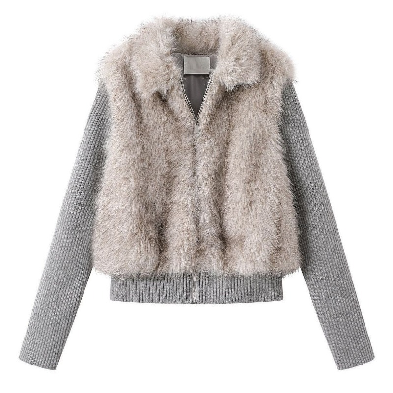 Streetwear Brand Clothing - Winterjas van imitatiebont voor dames, met