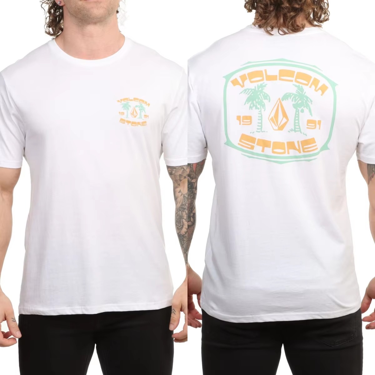 Hoekijzer Palm Volcom Skateboa - Streetwear Brand Tees recensie en prijs