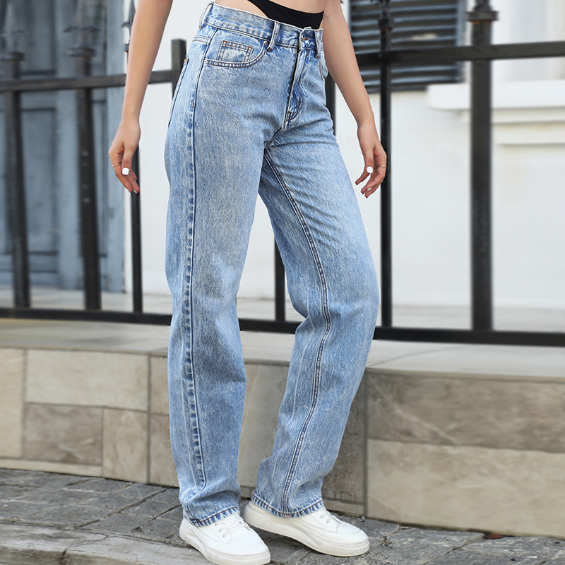Nep tweedelige stiksels rechte - Streetwear Brand Denim recensie en prijs