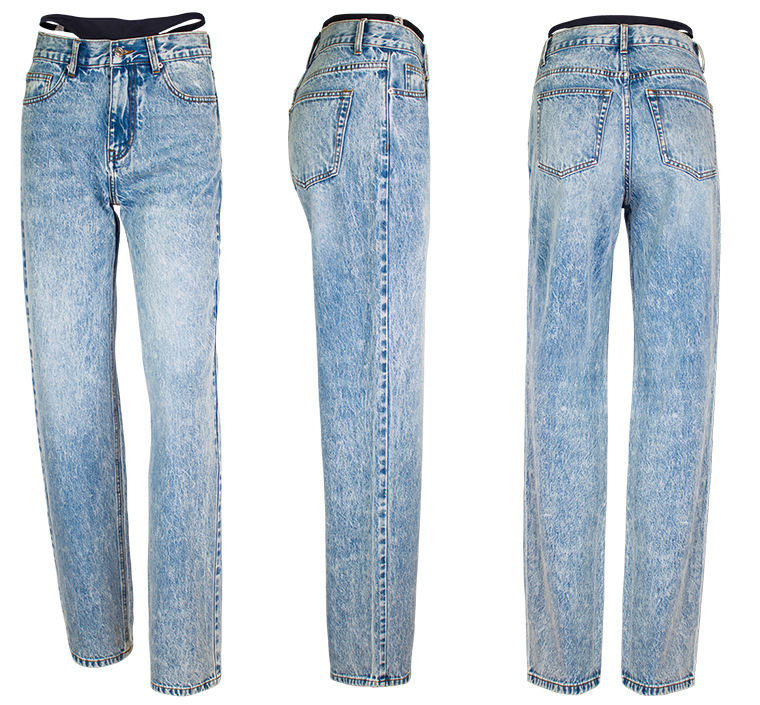 Nep tweedelige stiksels rechte - Streetwear Brand Denim recensie en prijs